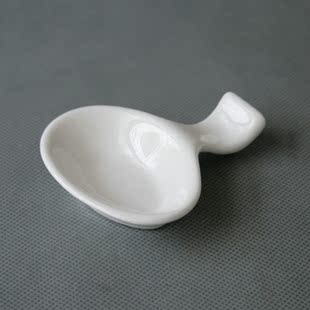 勺托筷架唐山纯白骨瓷骨质瓷筷子架勺子托架纯白抗菌