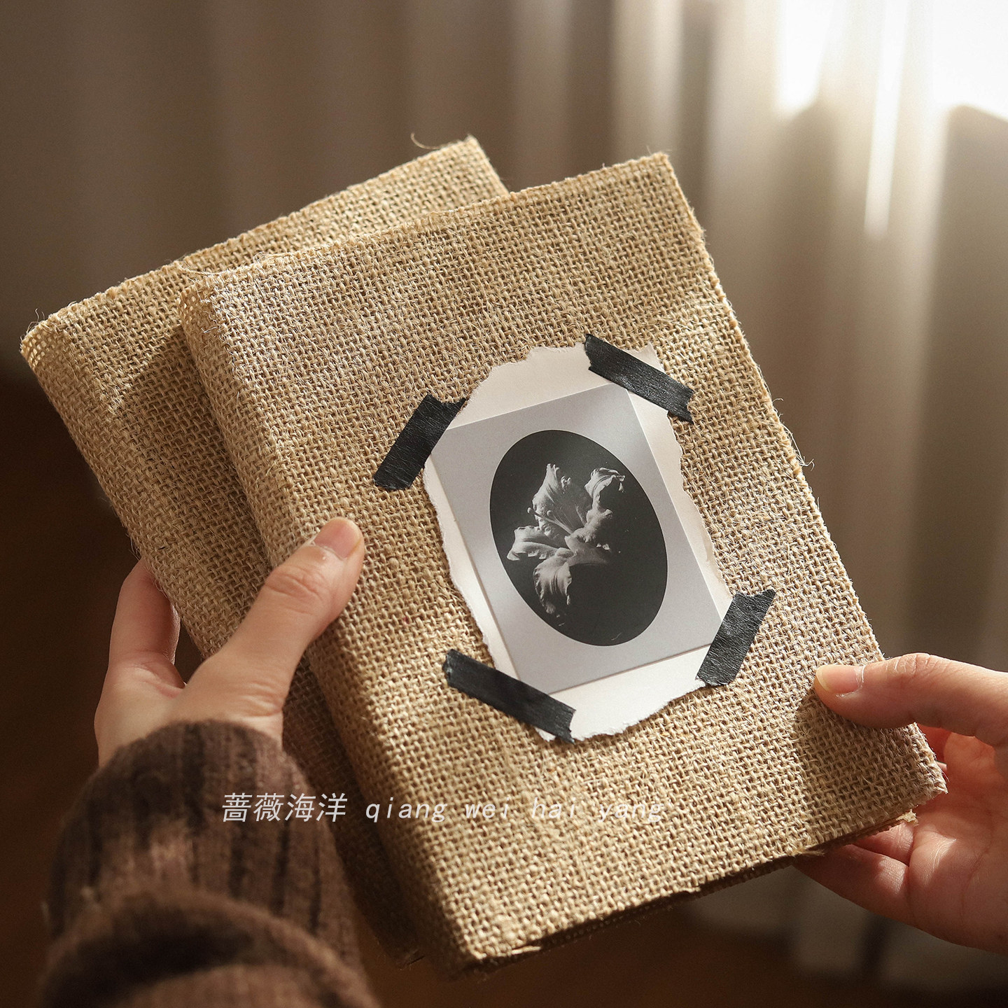 蔷薇海洋 时光不语手帐本 返璞自然的连页笔记本文艺个性生日礼物