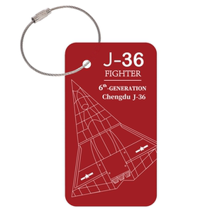 合金空军六代机歼36运20歼20歼10歼31战斗机行李牌箱包挂牌钥匙扣
