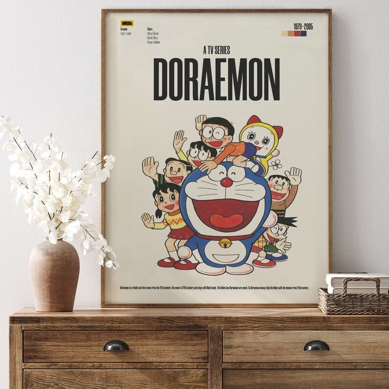 装饰画有框挂画墙壁画漫画卡通日本动漫儿童房可爱电影海报