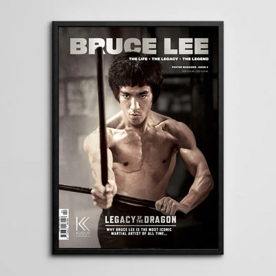 装饰画有框画壁画墙画版画电影海报格斗拳击散打李小龙BRUCE LEE