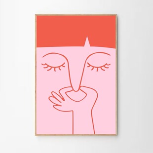 饰画有框画壁画墙画版 画复古怀旧 print厕所卫生间洗手间装 toilet