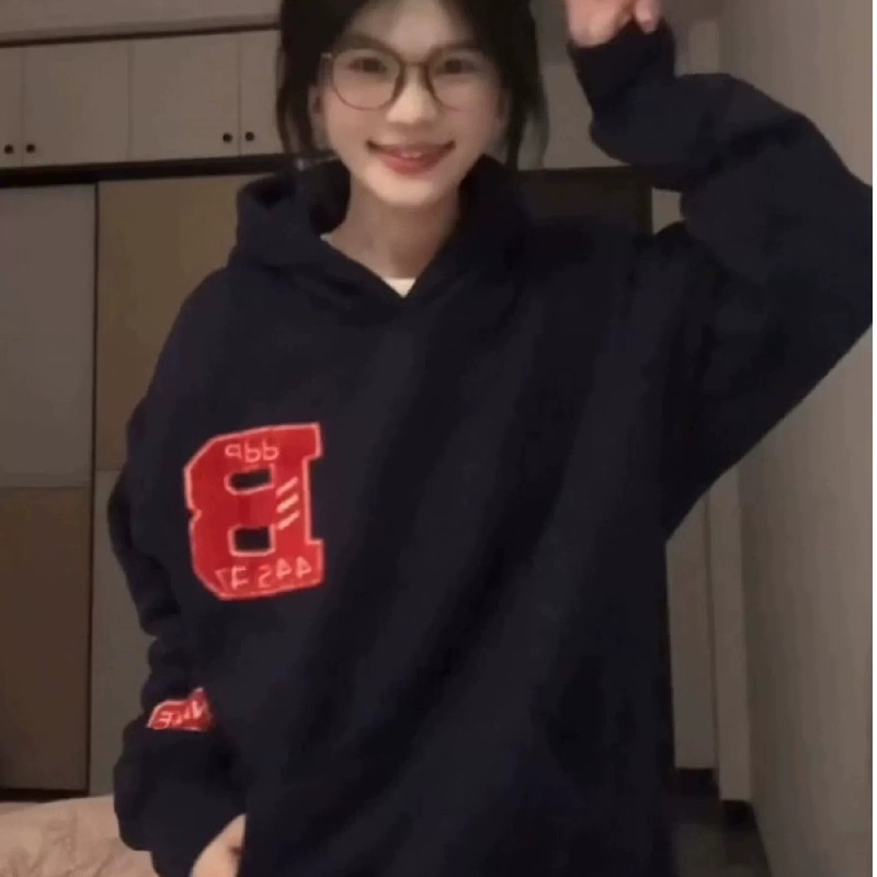 美式复古字母刺绣加绒加厚连帽卫衣男女新款拉链加绒加厚外套上衣