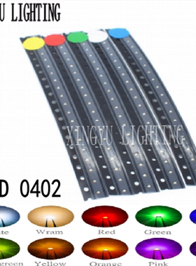 促销2元100只0402贴片 LED灯珠发光二极管红色绿色蓝色黄白色高亮