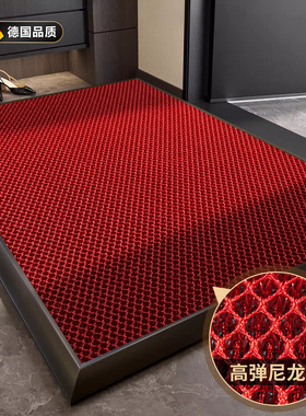 德国红色入户门地垫2026新款玄关免洗垫高档别墅家用防滑门口脚垫