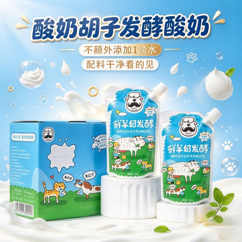 酸奶胡子鲜羊奶酸奶150g*6 9.9元 - 86线报