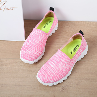 2025夏季新款帆布鞋女鞋一脚蹬懒人鞋老北京布鞋透气轻便孕妇鞋子