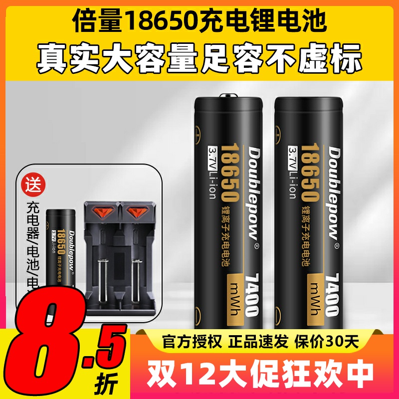 倍量18650锂电池充电器大容量航模遥控器迈克TX16STX12控电T3.7V