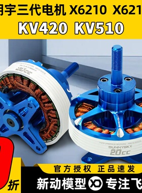 Sunnysky朗宇三代X6210S无刷电机KV420KV510固定翼3D飞机航模马达