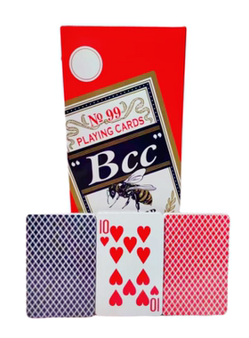 正品皇京99扑克 家用酒店茶馆棋牌室用纸质扑克牌Bcc蓝色红色背面