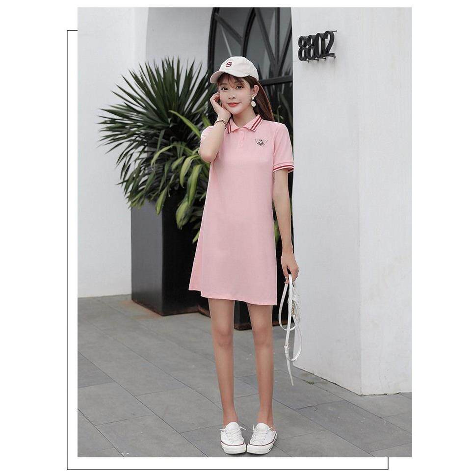 2026夏季韩版新款短袖宽松大码显瘦休闲运动裙学生中长连衣裙女