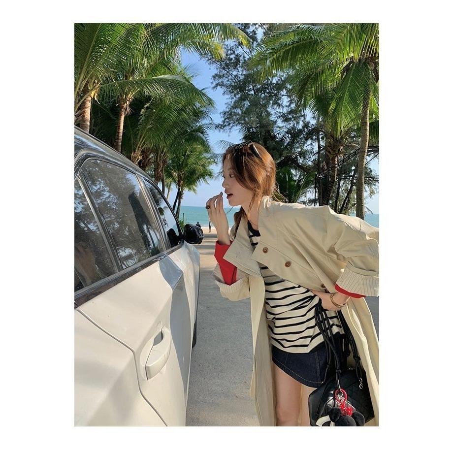 韩版风衣外套女2025春秋季新款巨好看的长款宽松显瘦气质百搭