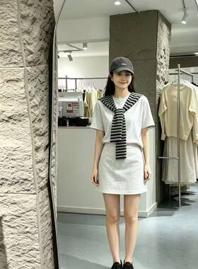 学院风连衣裙女夏2026超ootd穿搭一套小个子巨好看绝美套装短裙