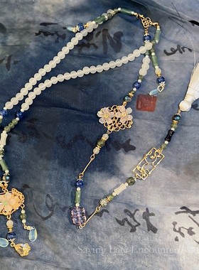 儿童璎珞项链款背云女童古风汉服首饰配饰中式马面裙复古2025新款