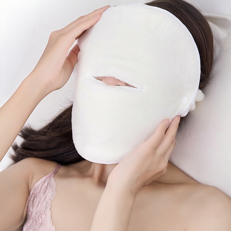 热敷毛巾面罩面部敷脸巾神器脸部美容面膜蒸脸美容巾绑带蒸汽脸部