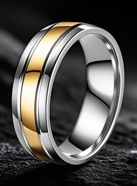 不锈钢戒指女小众高级轻奢欧美钛钢ins指环不掉色饰品时尚潮流