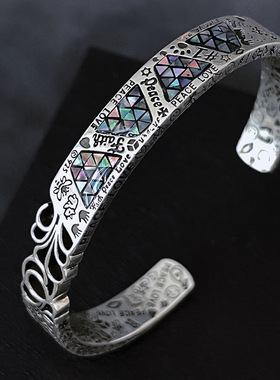 手镯男水花个性冷淡风高级感百搭夏季配饰女2024新款简约轻奢饰品