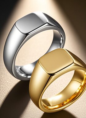 爆款配饰品 欧美个性钛钢戒指 男 复古不锈钢 铸造戒指