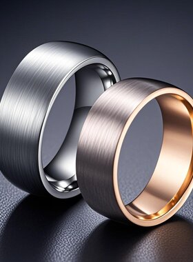 戒指不掉色小众设计钛钢戒指女高级感ins欧美不锈钢饰品手饰