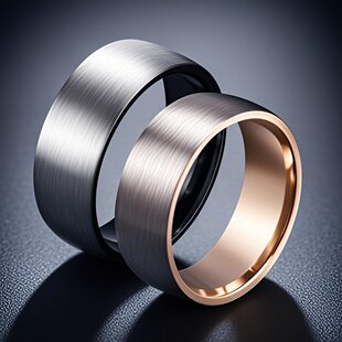 戒指不掉色小众设计钛钢高级感电镀欧美不锈钢男款嘻哈高级感
