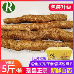 瑞昌山药九江瑞昌特产南阳山药粉糯正宗农产品滋补5/9斤整箱批发