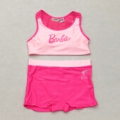 公主女童比基尼泳衣背心平角分体游泳装 外贸原单新款 儿童泳衣芭