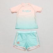 666折扣儿童游泳衣女童中大童女孩分体套装 温泉度假防晒游泳套装