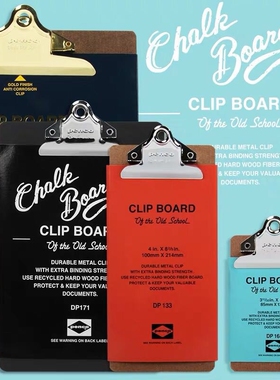 ㊣日本HIGHTIDE penco文件写字垫板签字夹板菜单点餐厅咖啡酒水牌