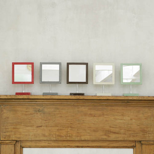 复古金属台镜梳妆镜化妆镜子铁艺 日本dulton可弯曲 新品 6色现货