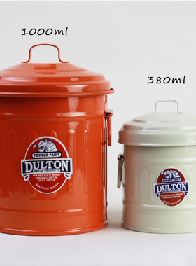 日本dulton金属收纳桶笔筒桌面迷你小垃圾桶杂物罐多肉植物花盆