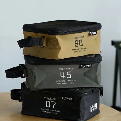 NEW ㊣日本slower户外露营收纳袋衣物袋便携可折叠旅行包袋餐具袋
