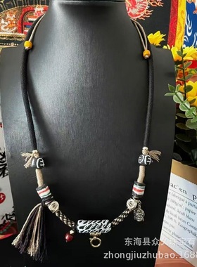 藏式高档唐卡挂绳琉璃毛衣链