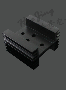 金封散热片45*45*14MM氧化黑色铝型材TO-3三极管电子散热器 1个价