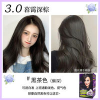 Schwarzom hair dye, Yiran Hair Dye, Mousse Bubble Hair Dye, Women's Dark Purple, Mulberry vine Purple, dye at home by yourself thumbnail 5