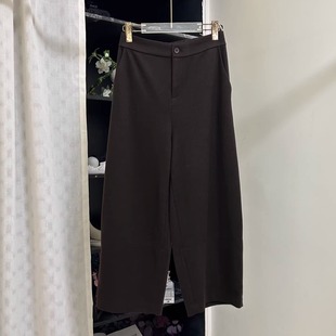 小个子通勤百搭日常纯色拼接弹力腰休闲裤 小雪家 慵懒chill