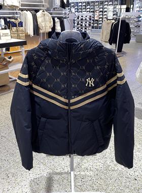 球星运动舒适羽绒服3ADJM0746黑色情侣保暖男女款时尚休闲防风轻