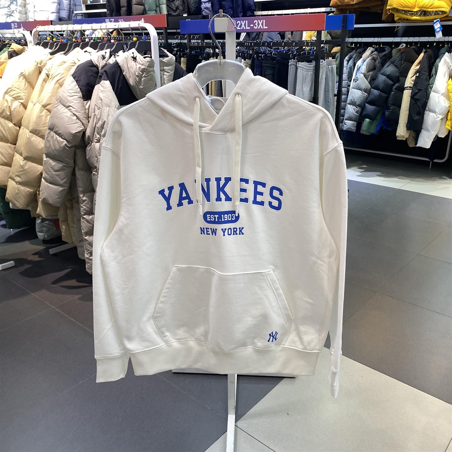 球星休闲透气款百搭感卫衣高级时尚3AHDV0141MLB男女运动潮流舒适