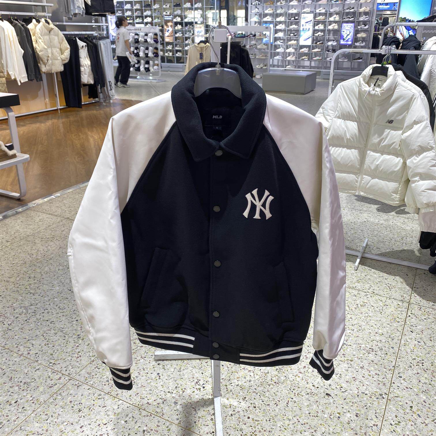球星男女MLB时尚运动舒适夹克休闲保暖款3AJPM1146百搭外套防风情