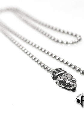 铁心银饰原创设计风暗黑吊坠链