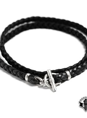 铁心原创手工编制朋克风银饰