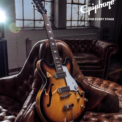 Epiphone爵士电吉他ES335/Casino/Sheraton绿洲Noel签名款易普锋