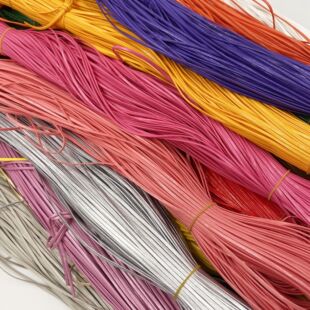 亮皮皮条 饰品配件 2mm软皮四折压条 5米装