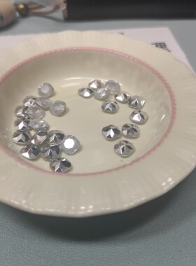（15元包邮）25个卡8尖底蛋白贴钻亚克力87-010