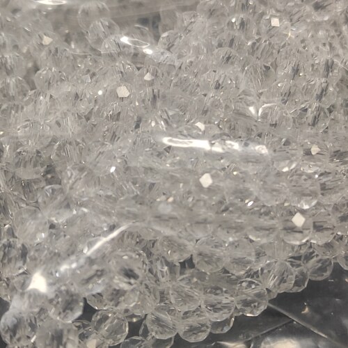 （15元包邮）6条约600颗卡4切面扁圆面水晶95-015
