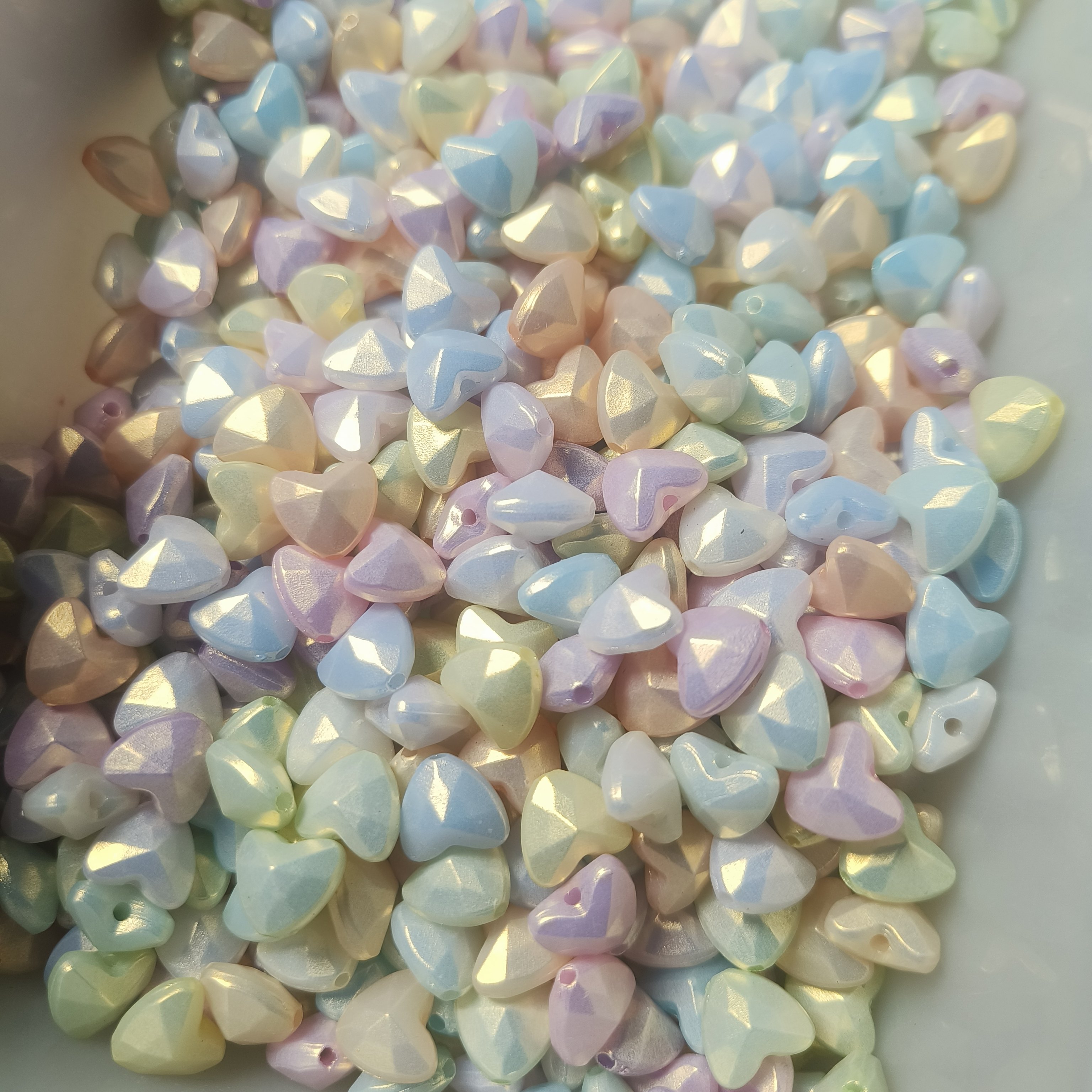 （9.9元包邮）76-006卡10夜光幻金裙钻石切面爱心50颗