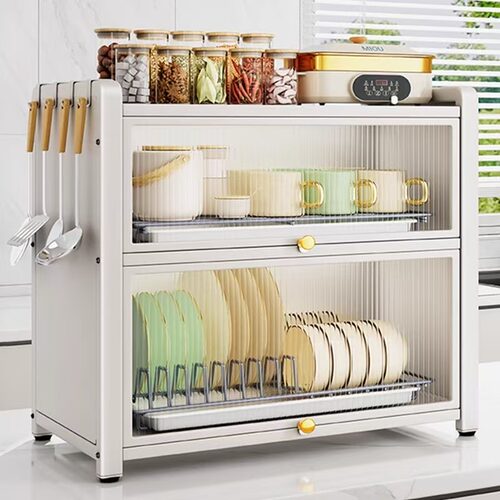 新款厨房多层碗柜收纳沥水碗架