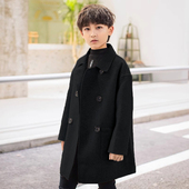 男童呢子大衣毛呢外套2025秋冬新款 儿童洋气尼子中大童洋气男孩