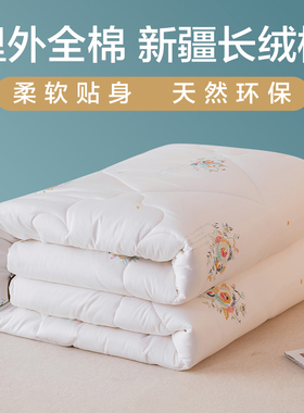 2022新款13372全棉新疆长绒棉花被保暖棉花冬被被子被芯