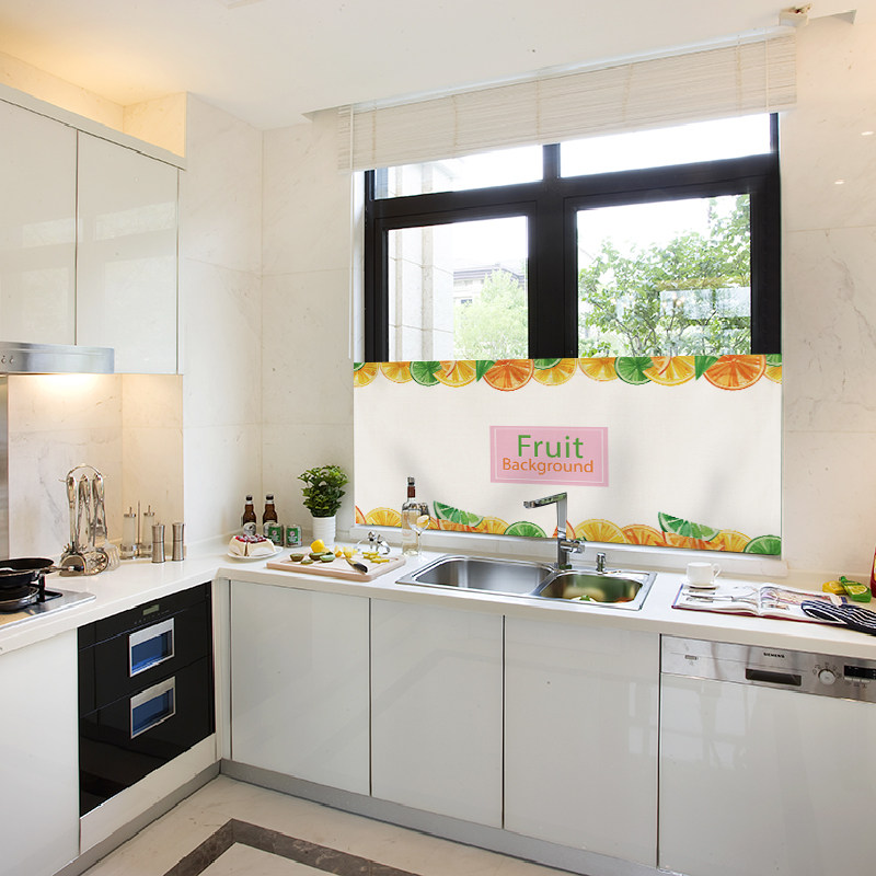 厨房半帘布艺门帘隔断帘柜帘餐厅装饰挂帘咖啡帘子防油烟布帘定制