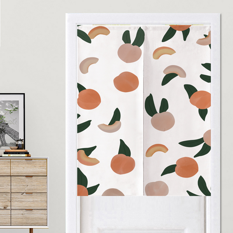卡通水果厨房布定制挡风厕所门帘